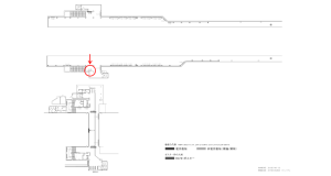 京阪　関目駅／№4-130№130駅看板・駅広告、位置図
