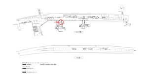 京阪　北浜駅／№3-193№193駅看板・駅広告、位置図