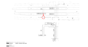 京阪　森小路駅／№4-240№240駅看板・駅広告、位置図