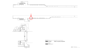 京阪　関目駅／№2-230№230駅看板・駅広告、位置図