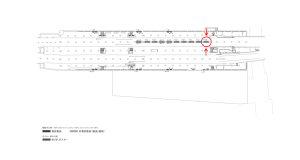 京阪　天満橋駅／№6-190№190駅看板・駅広告、位置図