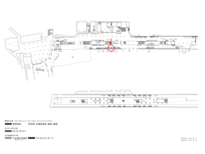 京阪　淀屋橋駅／№3-151№151駅看板・駅広告、位置図