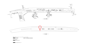 京阪　北浜駅／№1-101№101駅看板・駅広告、位置図