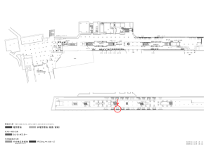 京阪　淀屋橋駅／№2-170№170駅看板・駅広告、位置図