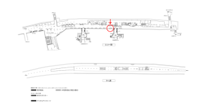 京阪 北浜駅/№3-260№260駅看板・駅広告、位置図