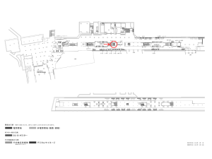 京阪　淀屋橋駅／№9-121№121駅看板・駅広告、位置図