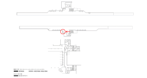 京阪 野江駅/№2-210№210駅看板・駅広告、位置図