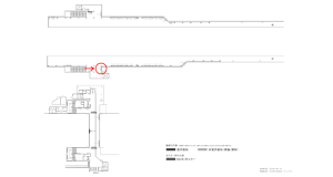 京阪　関目駅／№4-110№110駅看板・駅広告、位置図