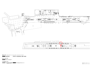 京阪　淀屋橋駅／№1-200№200駅看板・駅広告、位置図