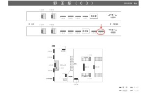 阪神　野田駅／№2-08-01№01、位置図