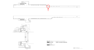 京阪　関目駅／№1-100№100駅看板・駅広告、位置図