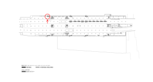 京阪　天満橋駅／№1-100№100駅看板・駅広告、位置図