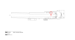 京阪 私市駅/№2-230№230駅看板・駅広告、位置図