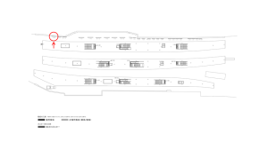 京阪　枚方市駅／№1-100№100駅看板・駅広告、位置図