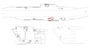 京阪　西三荘駅／№2-140№140駅看板・駅広告、位置図