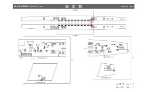 阪神　西宮駅／№1-17-01№01、位置図