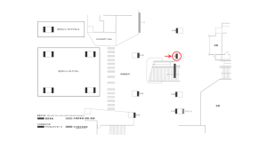 京阪　枚方市駅／№6-150№150駅看板・駅広告、位置図