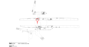 京阪　門真市駅／№1-410№410駅看板・駅広告、位置図