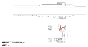 京阪　千林駅／№3-200№200駅看板・駅広告、位置図