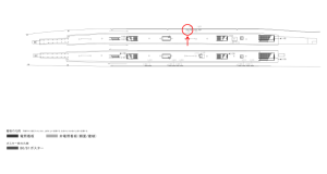 京阪　守口市駅／№1-405№405駅看板・駅広告、位置図