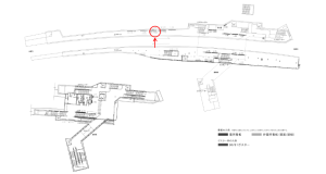 京阪　光善寺駅／№1-300№300駅看板・駅広告、位置図