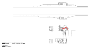 京阪　千林駅／№5-130№130駅看板・駅広告、位置図