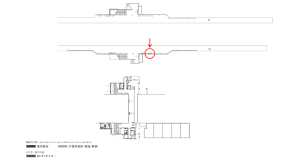 京阪　滝井駅／№2-160№160駅看板・駅広告、位置図