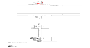 京阪　滝井駅／№1-290№290駅看板・駅広告、位置図