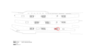 京阪　枚方市駅／№4-190№190駅看板・駅広告、位置図