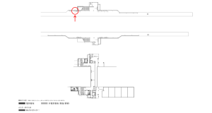 京阪　滝井駅／№1-180№180駅看板・駅広告、位置図