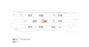 京阪　枚方市駅／№2-130№130駅看板・駅広告、位置図