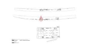 京阪　大和田駅／№2-150№150駅看板・駅広告、位置図
