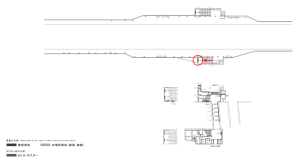 京阪　千林駅／№4-160№160駅看板・駅広告、位置図