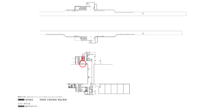 京阪　滝井駅／№4-150№150駅看板・駅広告、位置図