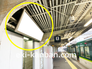 京阪　私市駅／№1-161№161駅看板・駅広告、写真1