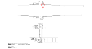 京阪　滝井駅／№1-200№200駅看板・駅広告、位置図