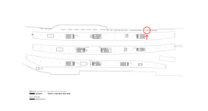 京阪　枚方市駅／№1-286№286駅看板・駅広告、位置図