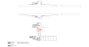 京阪　滝井駅／№5-100№100駅看板・駅広告、位置図