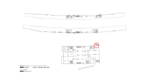 京阪　大和田駅／№6-300№300駅看板・駅広告、位置図