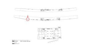 京阪　大和田駅／№2-140№140駅看板・駅広告、位置図