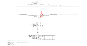 京阪　滝井駅／№2-150№150駅看板・駅広告、位置図