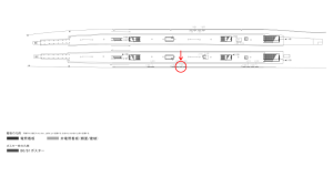 京阪　守口市駅／№2-403№403駅看板・駅広告、位置図