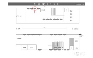 阪神　打出駅／№1-08-08№08、位置図
