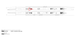 京阪　守口市駅／№1-101№101駅看板・駅広告、位置図