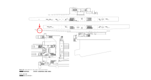 京阪　香里園駅／№4-180№180駅看板・駅広告、位置図