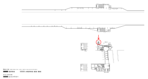 京阪　千林駅／№5-110№110駅看板・駅広告、位置図
