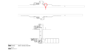 京阪　滝井駅／№1-220№220駅看板・駅広告、位置図