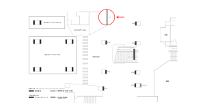 京阪　枚方市駅／№6-100№100駅看板・駅広告、位置図