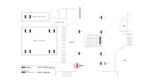 京阪　枚方市駅／№6-130№130駅看板・駅広告、位置図