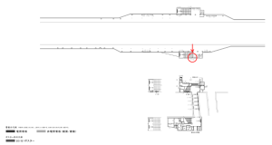 京阪　千林駅／№4-140№140駅看板・駅広告、位置図